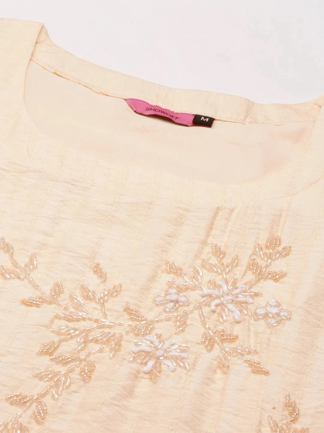 Peach Solid Cotton Kurtas for Women | Indian Kurta Ladies