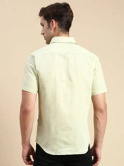 Men Green Solid Casual Shirt-VIENNASOLID-0760-Seagreen