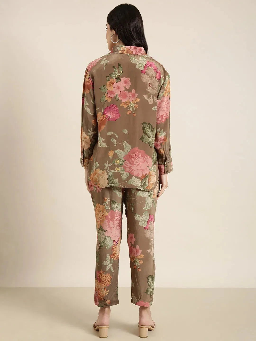 Green Printed Shirt & Trousers Set | Women's Cotton Kurta Sets