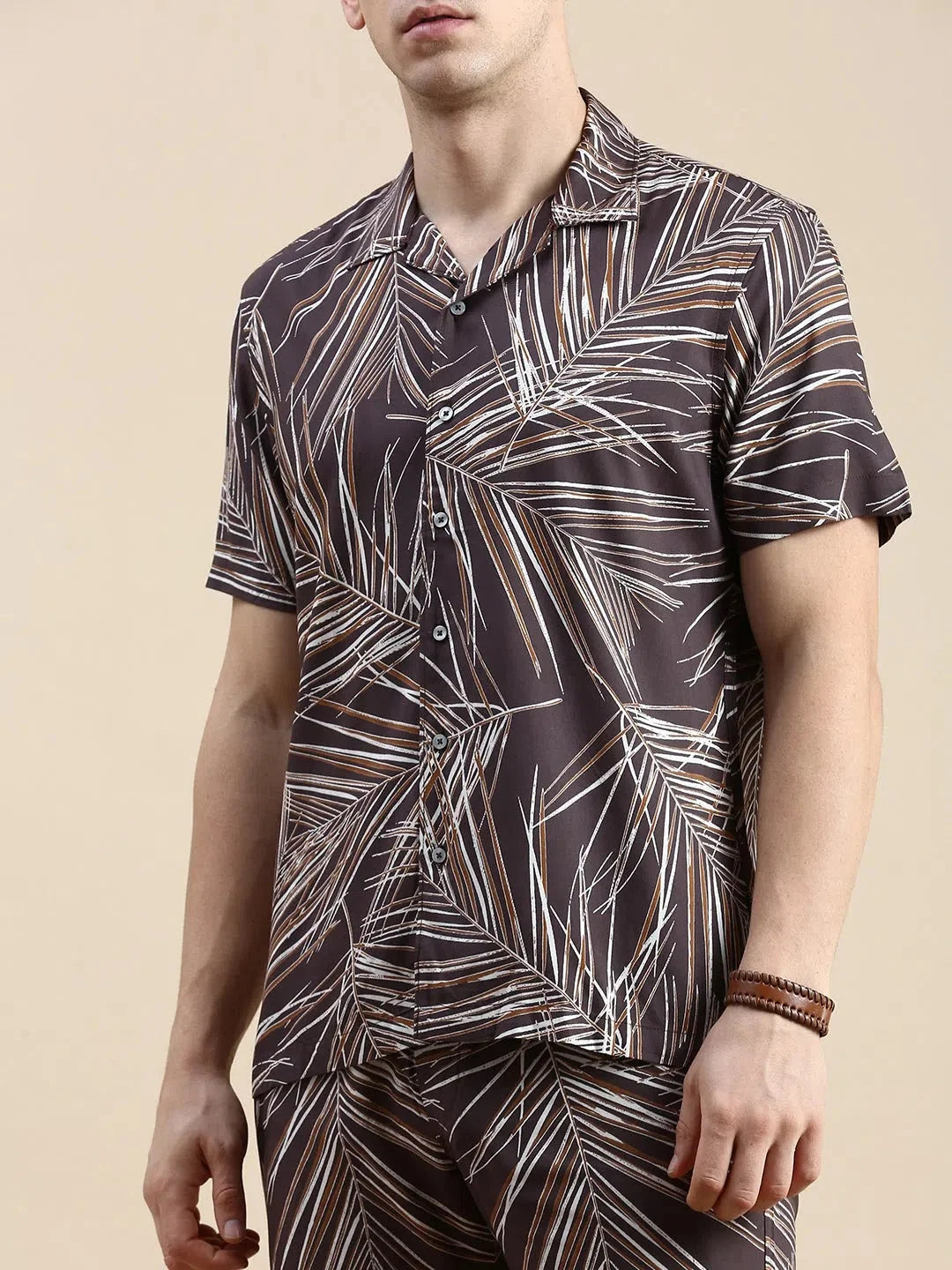 Men's Grey Printed Casual Co ord Set - Shop Two Piece Sets Now