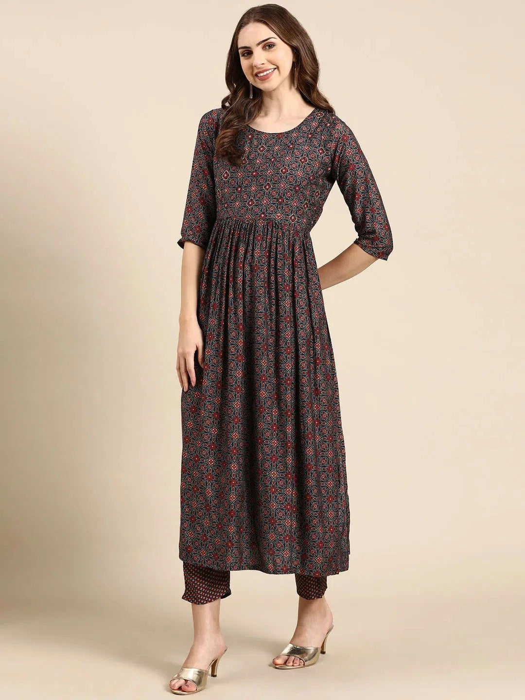 Multi Printed Kurta Set | Women's Indian Kurta Sets Online
