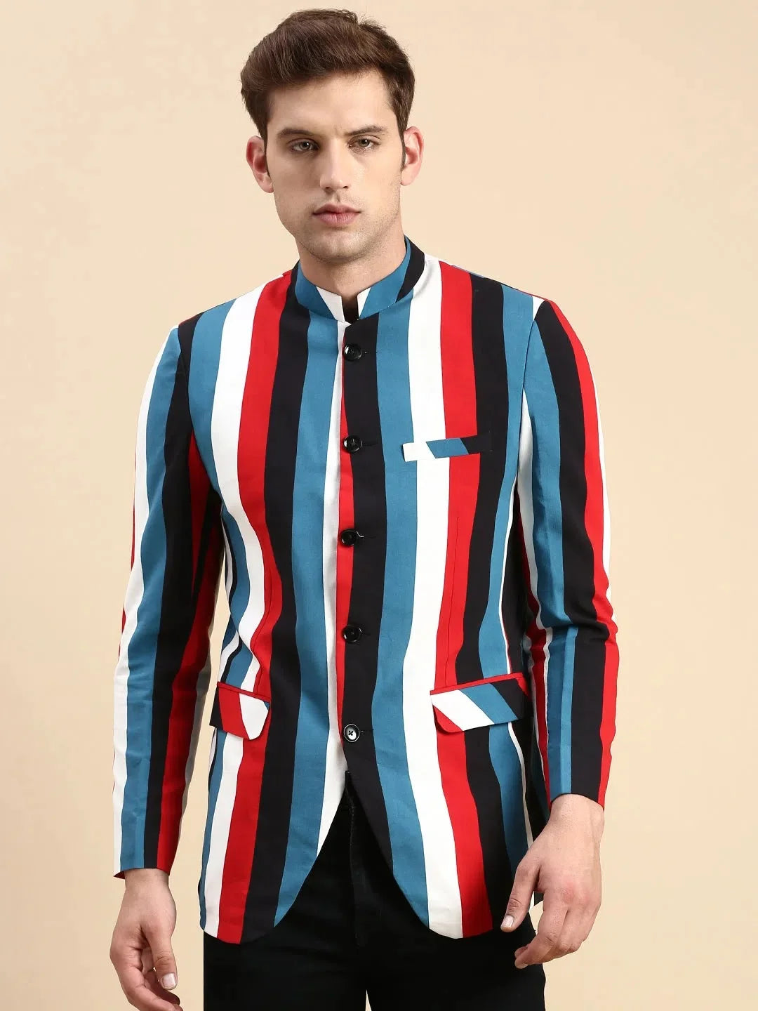 Multi Striped Party Blazer | Men's Ethnic Wear | DesiQlo