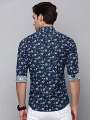 Men Green Printed Casual Shirt-TKTPRINT-105-Olive