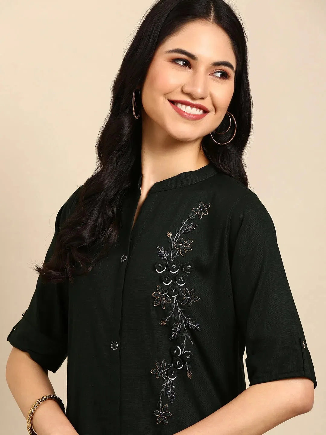 Green Solid Women's Kurta Set | Cotton Indian Kurta Sets