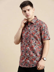 Men Multi Graphics Casual Shirt-GALLERLA-1744-Multi