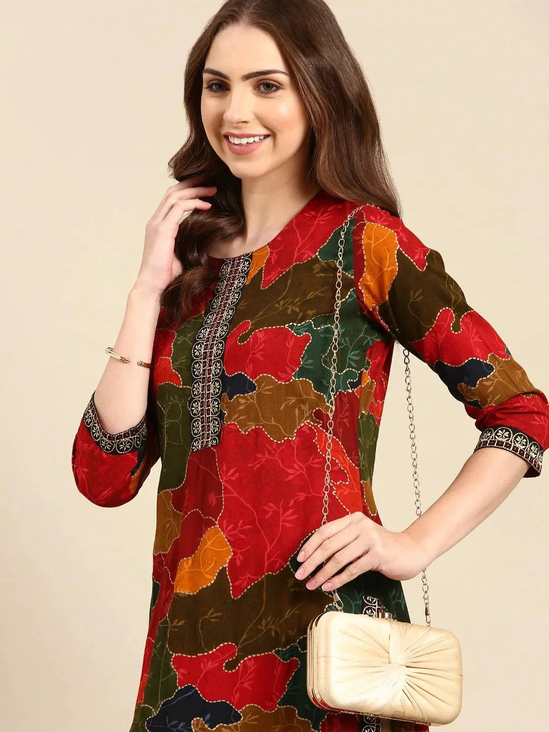 Women's Printed Cotton Kurta - DesiQlo Indian Kurta Ladies
