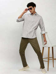 Men White Printed Casual Casual Shirts-YAYIN-1576-Offwhite