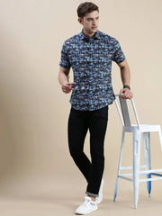 Men Multi Graphics Casual Shirt-GALAXY-1657-Multi