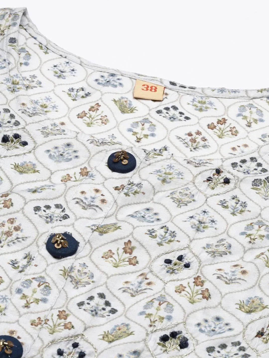 Blue Printed Women's Kurta Sets | Indian Kurta Sets