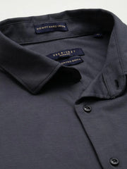 Men Grey Solid Casual Shirt-MONTIKNITS-3359-Grey