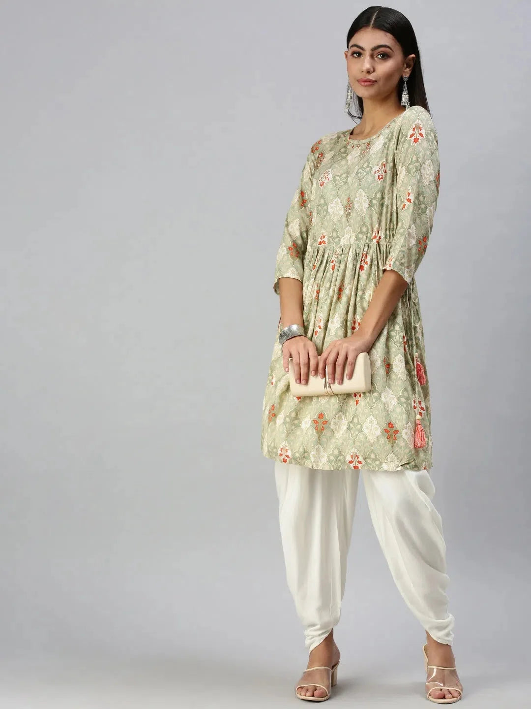 Green Printed Kurta Sets: Shop Women's Indian Kurta Sets Online