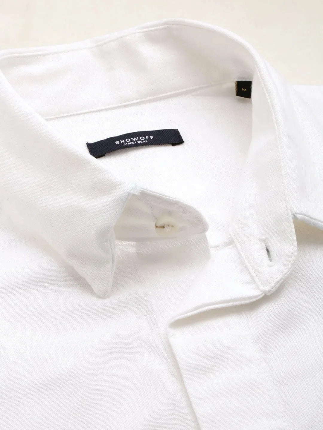 White Solid Mens Shirt - Casual Cotton Shirt | DesiQlo