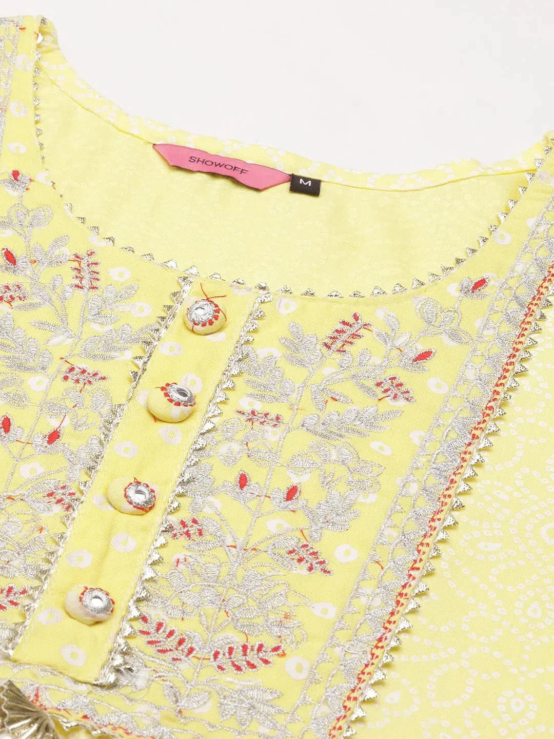 Yellow Printed Kurta Set | Women's Cotton Indian Kurta Sets