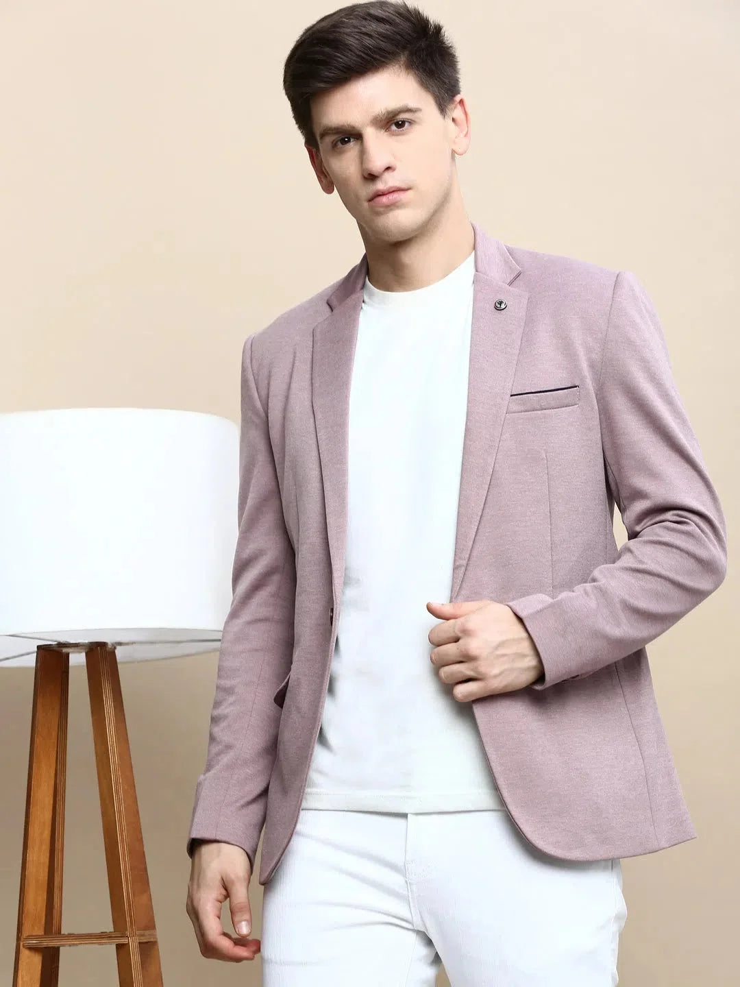 Mauve Cotton Modi Jacket | Men's Nehru Jackets Online