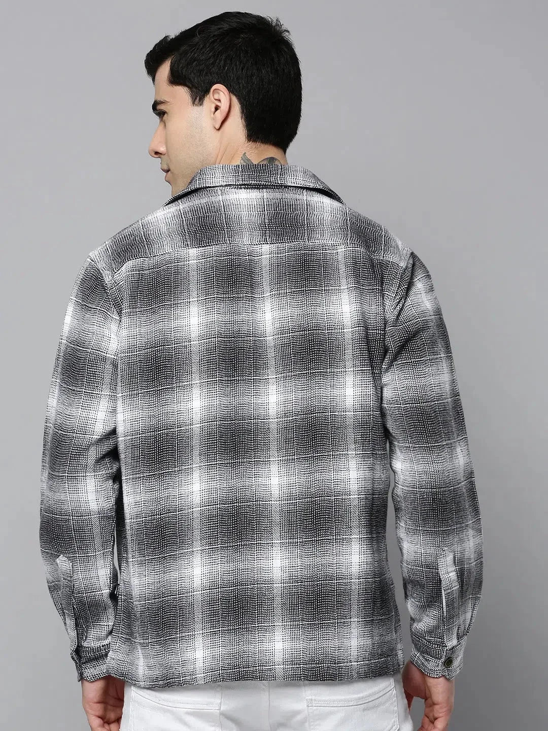 Black Checked Mens Shirt - Casual Cotton Shirts | DesiQlo
