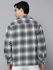 Men Black Checked Casual Shirt-RUGGEDCHECKS-4169-Black