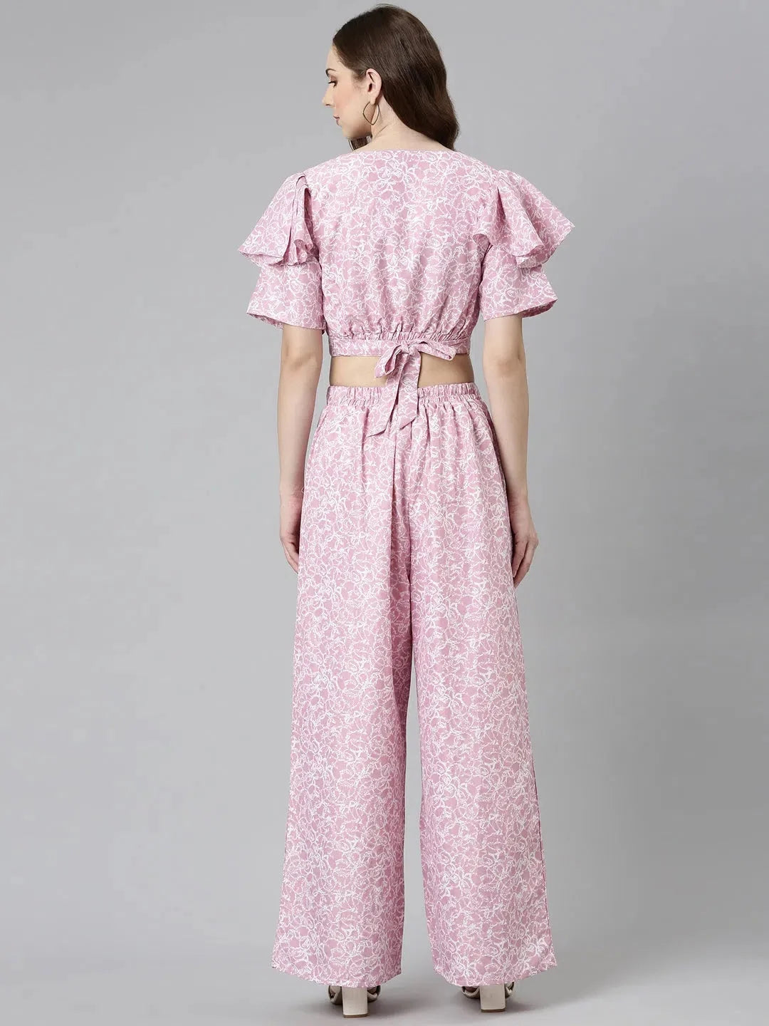 Women's Pink Tie Dye Co Ord Set | Cotton Two Piece Sets