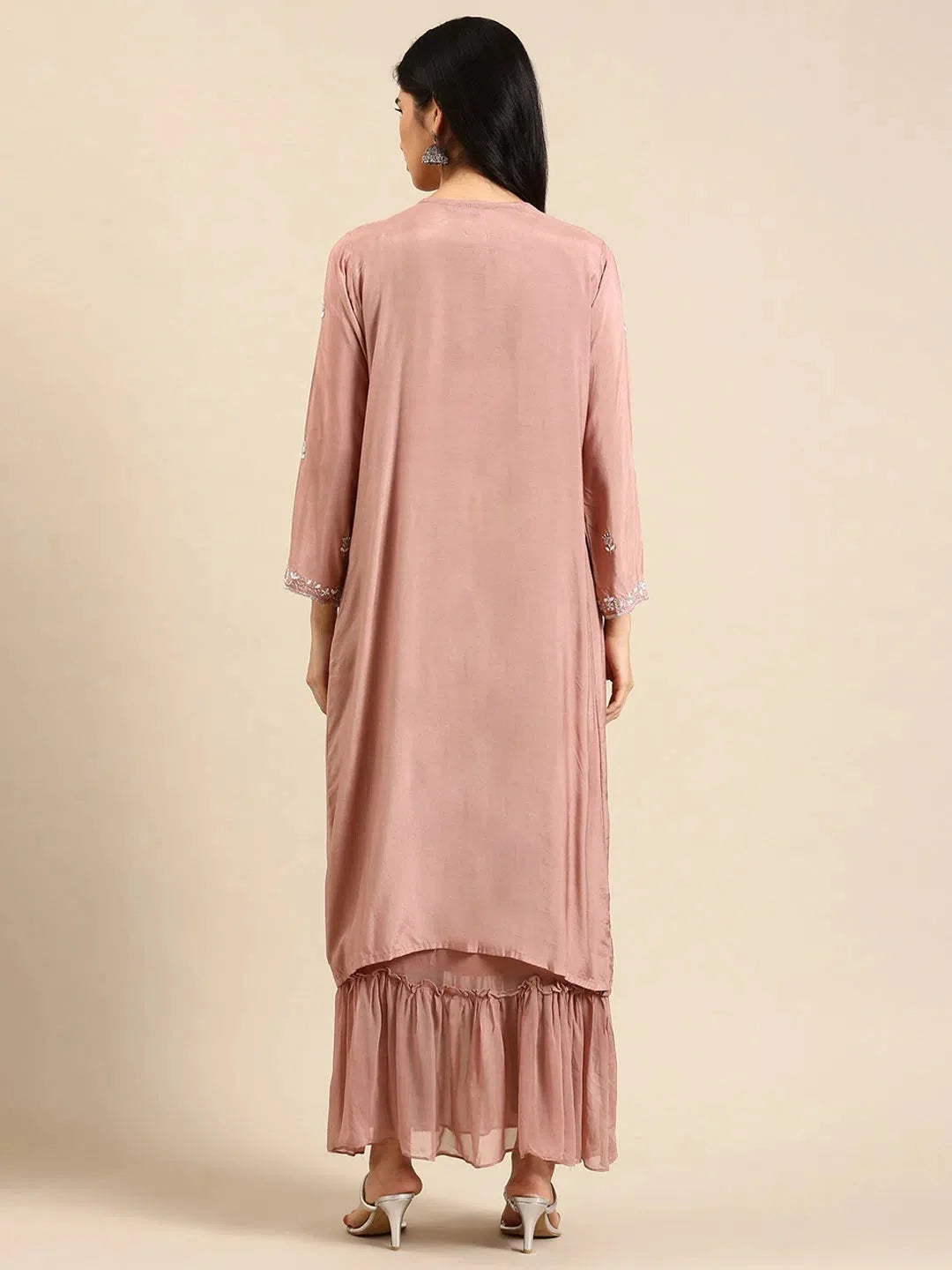 Pink Solid Anarkali Kurta - Women's Anarkali Dress Online