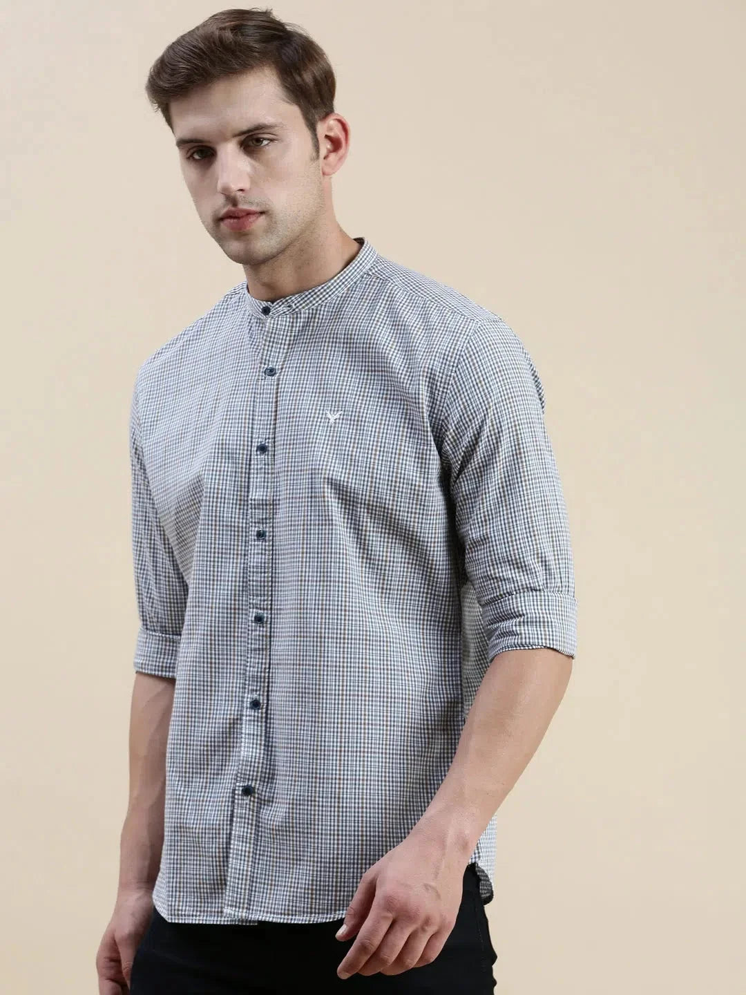 Multi Checked Mens Shirt - Classic Cotton Shirt