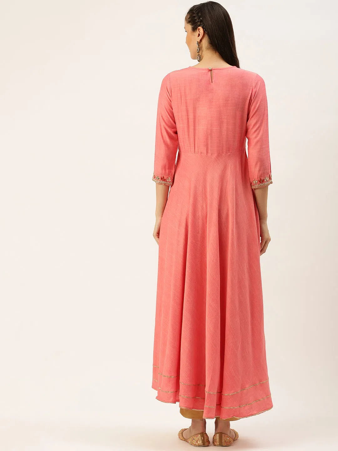 Pink Embellished Indian Kurta for Ladies | DesiQlo Kurtas