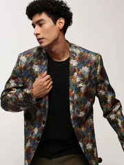 Men Multi Printed Casual Blazers-SOBLZ-082-12-Multi