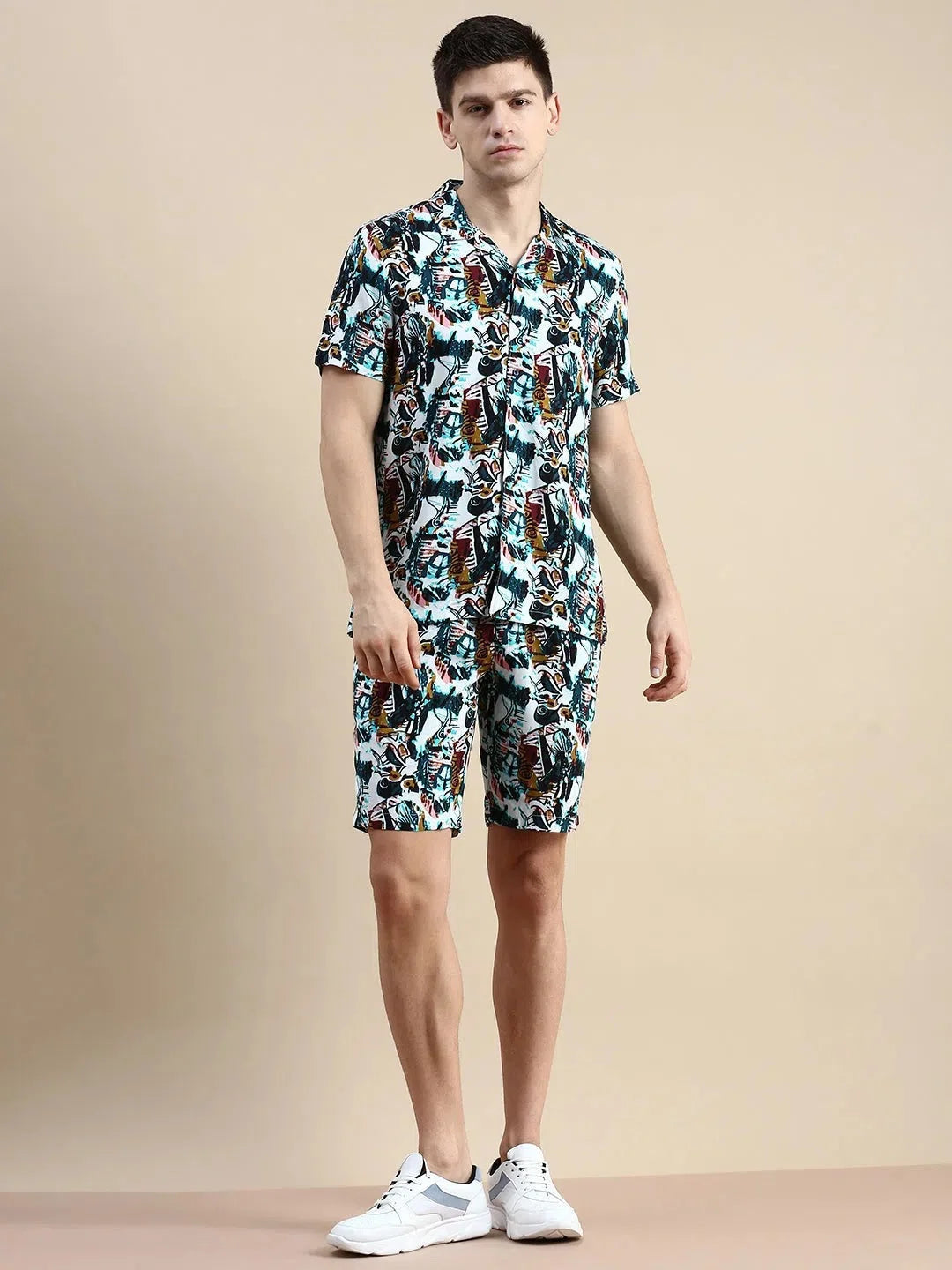 Men's Multi Printed Casual Co ord Set | Showoff Fashion
