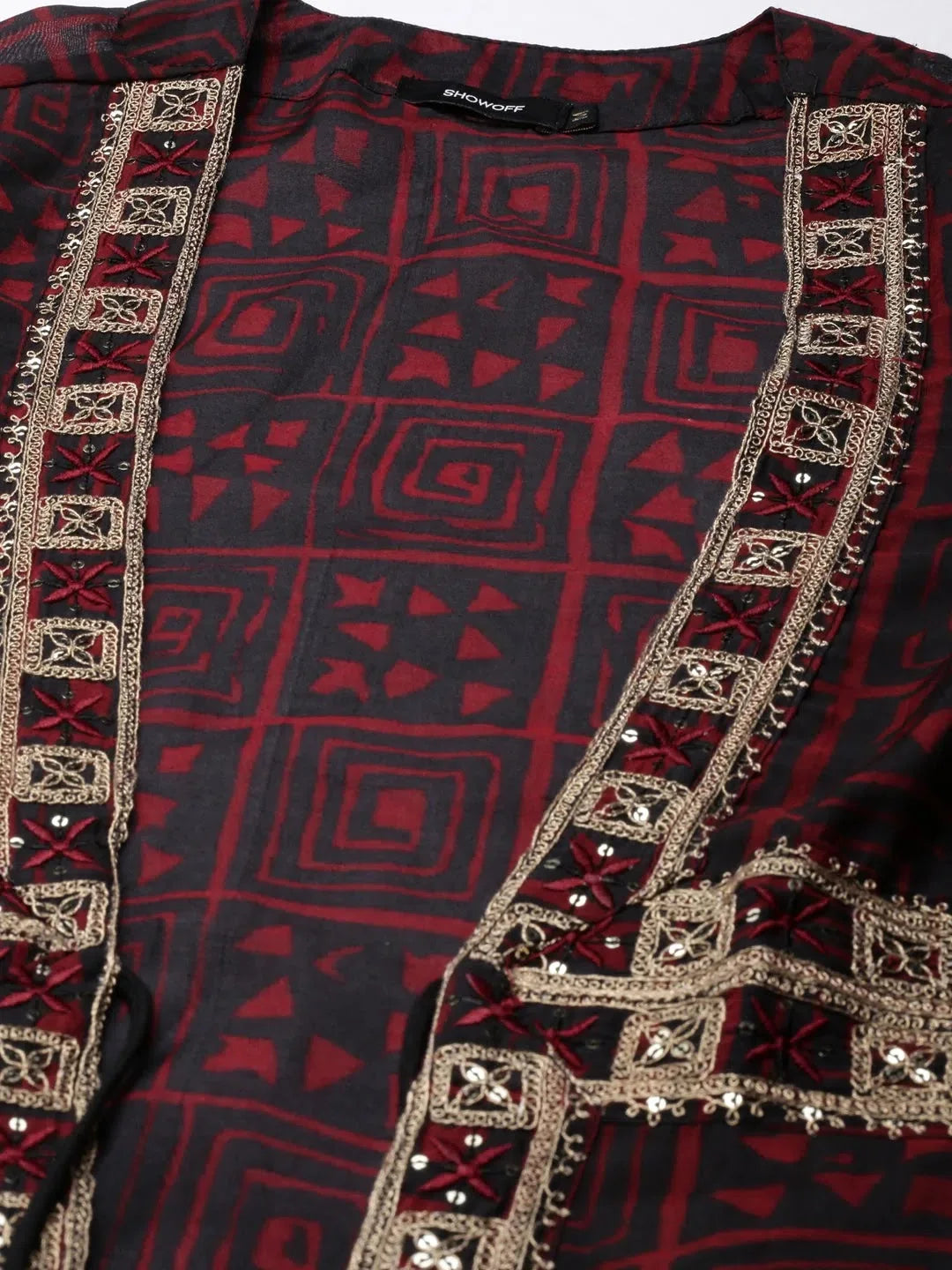 Maroon Solid Anarkali Kurta - Cotton Anarkali Kurtis for Women