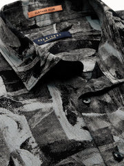 Men Black Printed Casual Casual Shirts-GEORGE-1653-Black