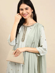 Women's Sea Green Solid Kurta SetP-23022eagreen