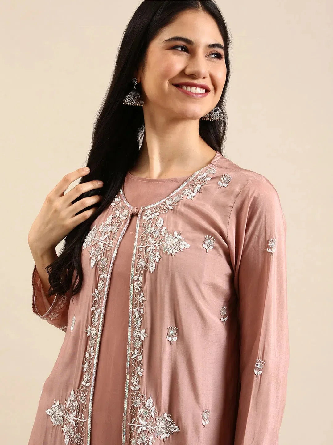 Pink Solid Anarkali Kurta - Women's Anarkali Dress Online
