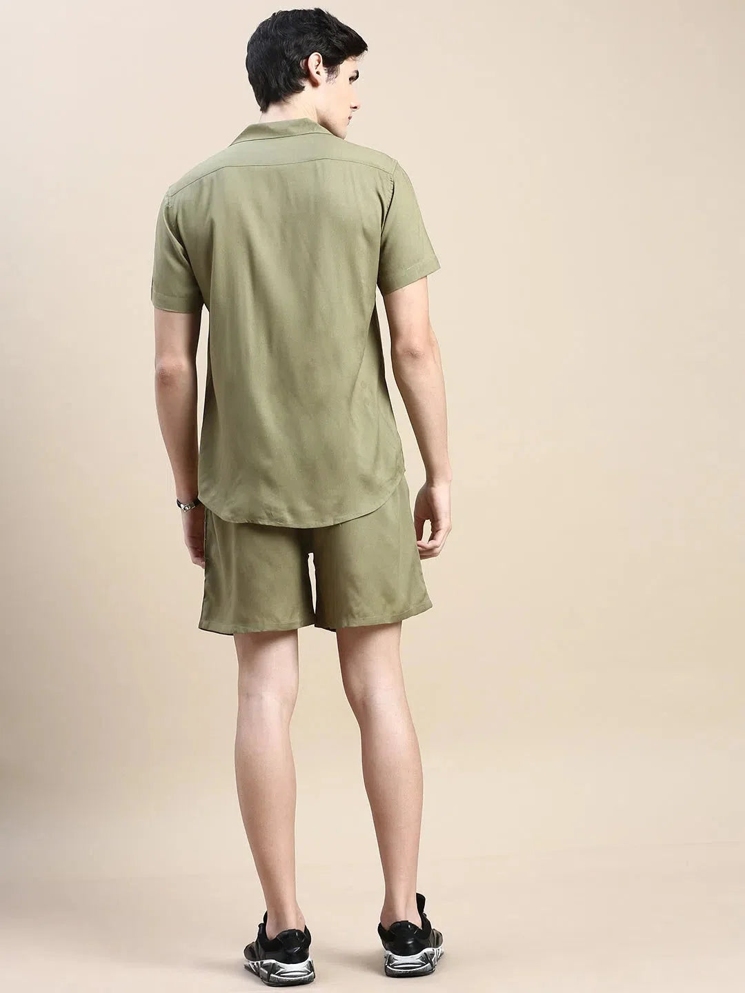 Men's Green Solid Co ord Sets Men | Casual Co ord Set