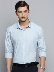 Men Blue Solid Formal Shirt-PHILOCALISTSOLID-2113-Blue