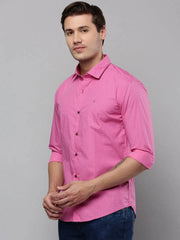 Men Pink Printed Casual Shirt-ELICAPRINT-4818-Pink