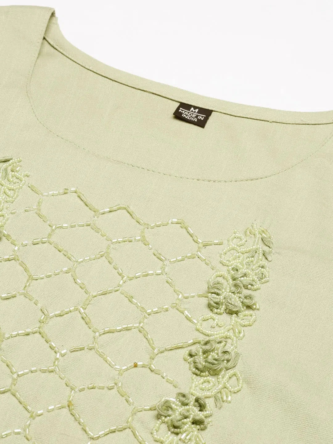 Green Solid Cotton Kurta Set for Women | Indian Kurta Sets