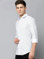 Men White Printed Casual Shirt-FLIORIONIEPRINT-3553-White