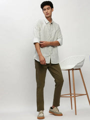 Men White Floral Casual Casual Shirts-AMALTHEA-1805-Offwhite