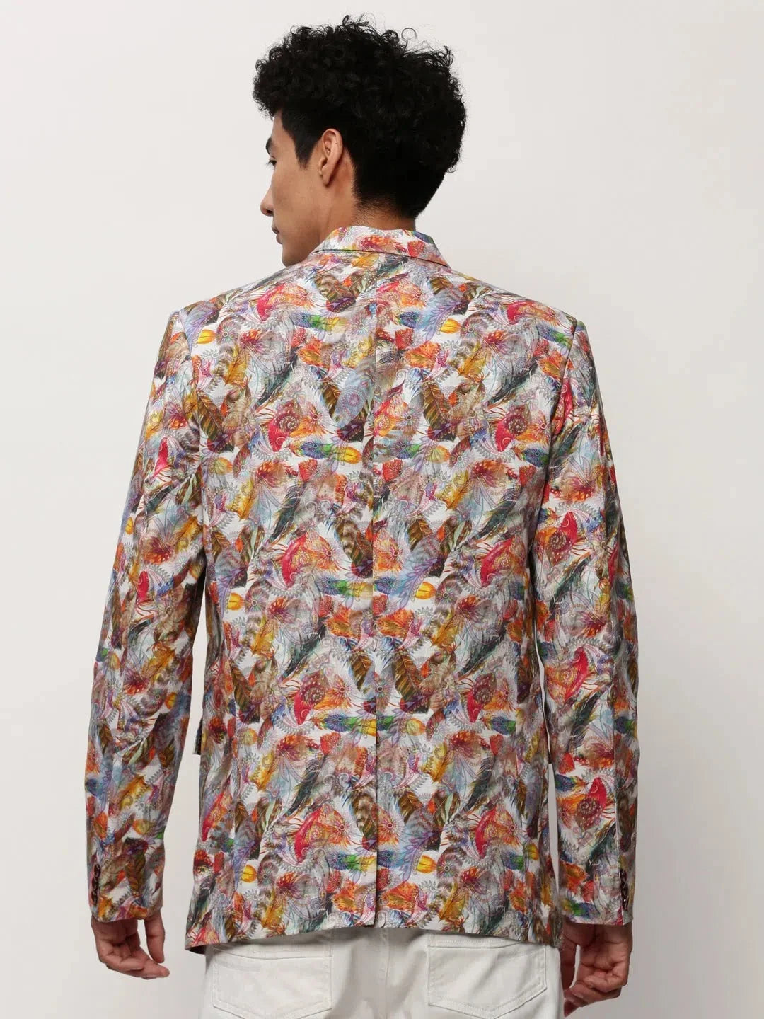 Multi-Color Printed Nehru Jacket | Men's Ethnic Wear Online
