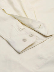 Men Cream Solid Casual Shirt-COLTONPLAIN-4513-Cream