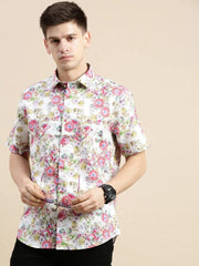 Men Multi Floral Casual Shirt-GALAXY-1662-Multi