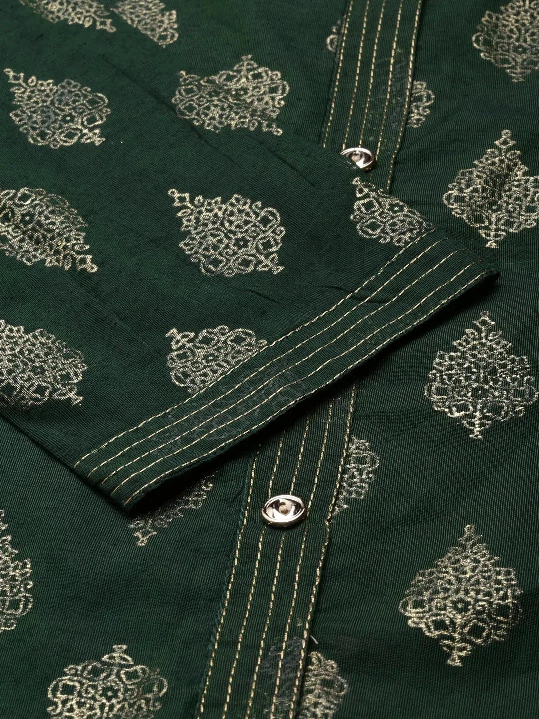 Green Printed Kurta - DesiQlo's Indian Kurta for Women