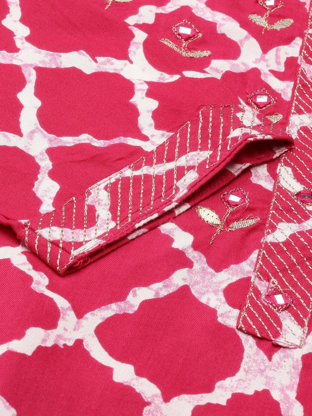 Tie Dye Cotton Kurta - Trendy Indian Kurtis for Women