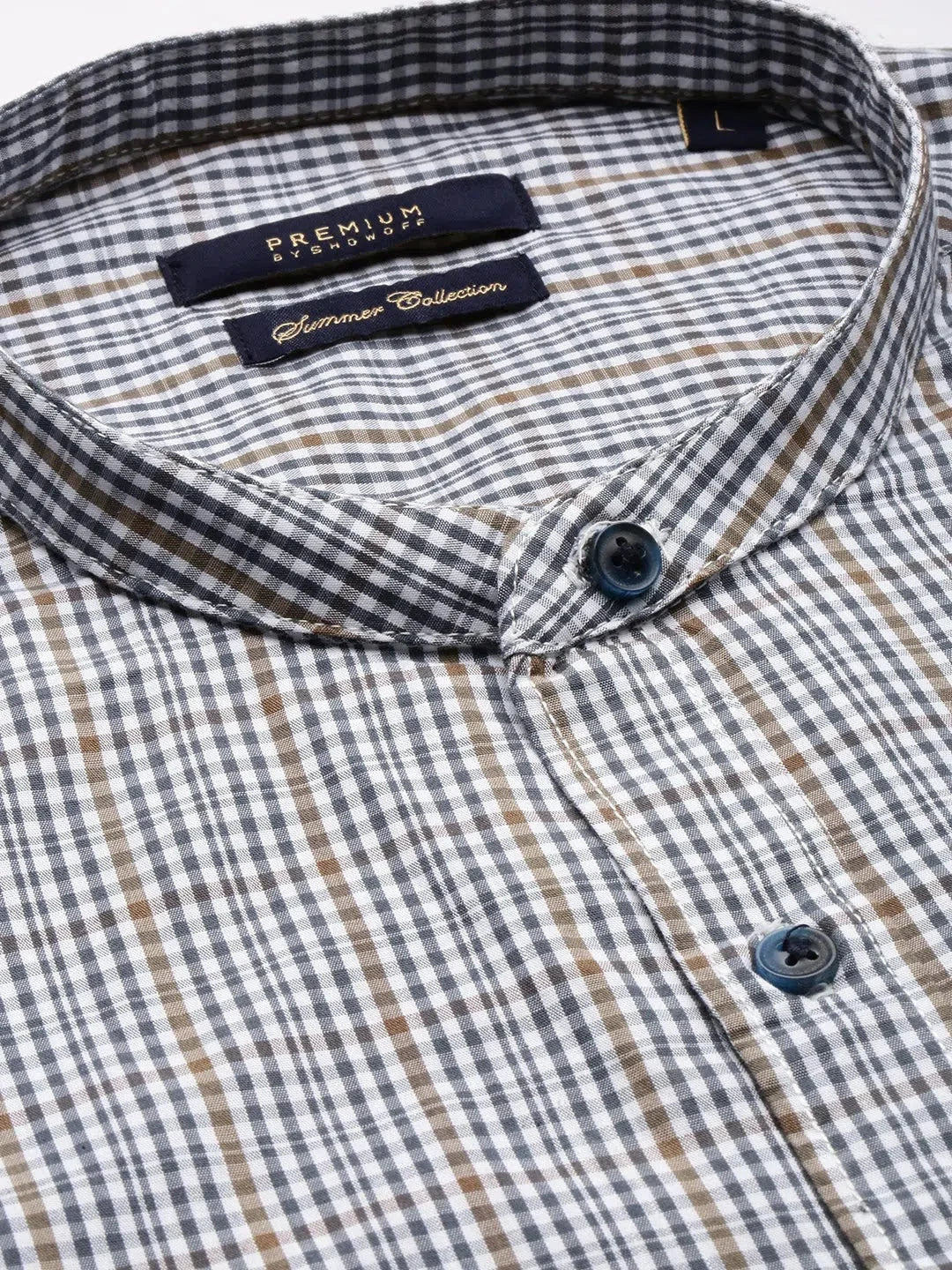 Multi Checked Mens Shirt - Classic Cotton Shirt