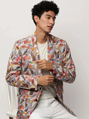 Men Multi Printed Casual Blazers-SOBLZ-082-10-Multi