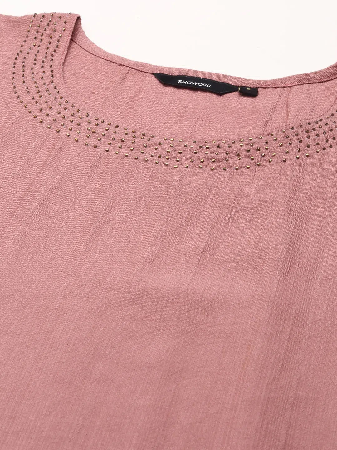 Mauve Embroidered Cotton Women's Kurta Set | Designer Sets