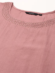 Women's Mauve Embroidered Kurta SetKC-884-Mauve