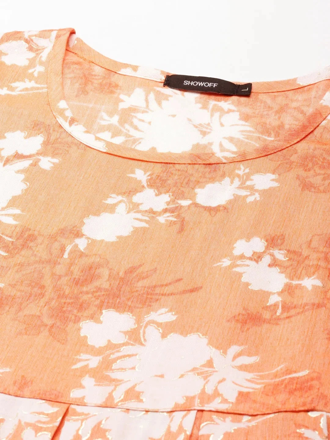 Orange Printed Anarkali Kurta - Stylish Anarkali Suits for Women