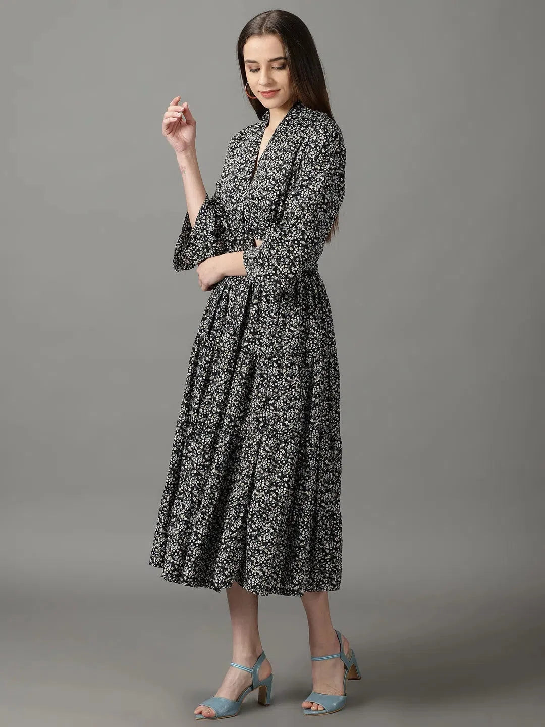 Black Printed Co ord Set for Women | Two Piece Sets