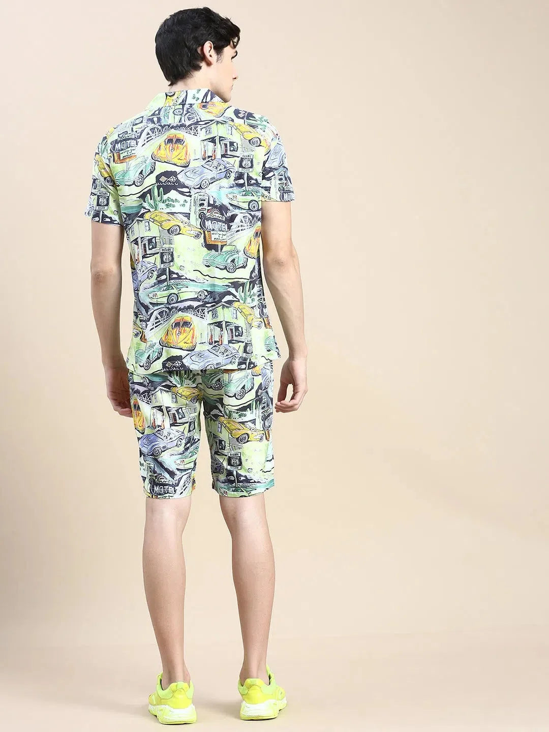Multi Printed Mens Co ord Sets - Casual Two Piece Sets Outfit