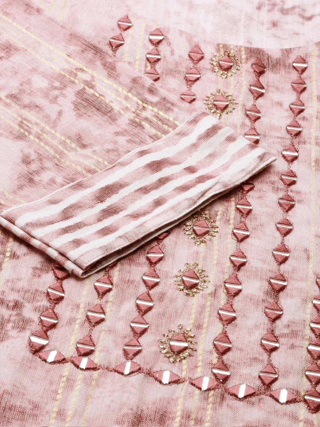 Mauve Printed Kurta Set | Women's Cotton Indian Kurta Sets