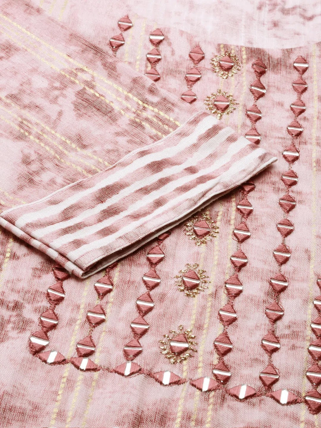 Mauve Printed Kurta Set | Women's Cotton Indian Kurta Sets